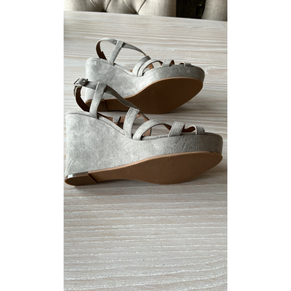 BP Sky Wedge Sandal Nordstrom in grey suede size 9 NWOT - Picture 5 of 15